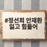 정선희 안재환 잃고 힘들어