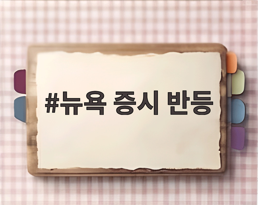 뉴욕 증시 반등