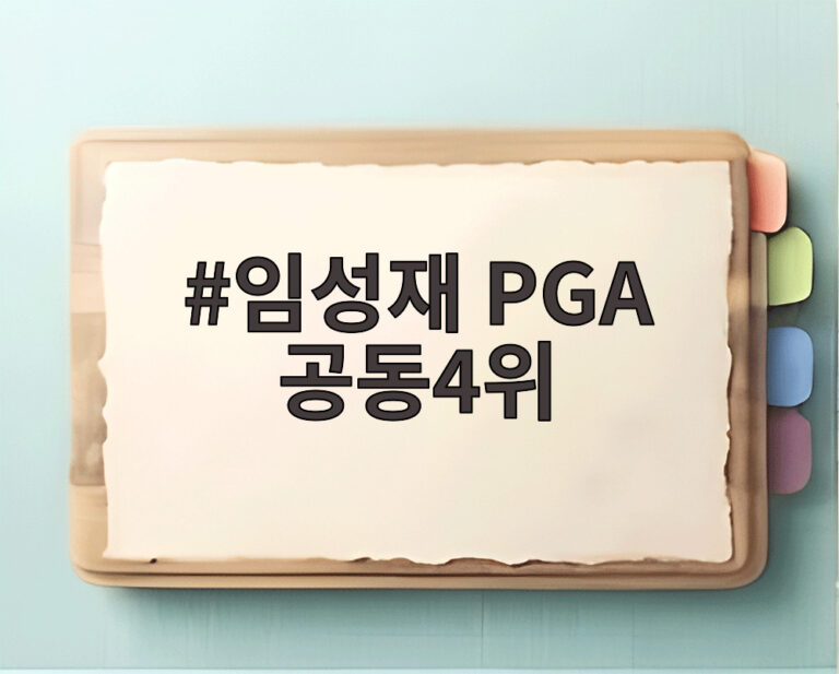 임성재 PGA 공동4위