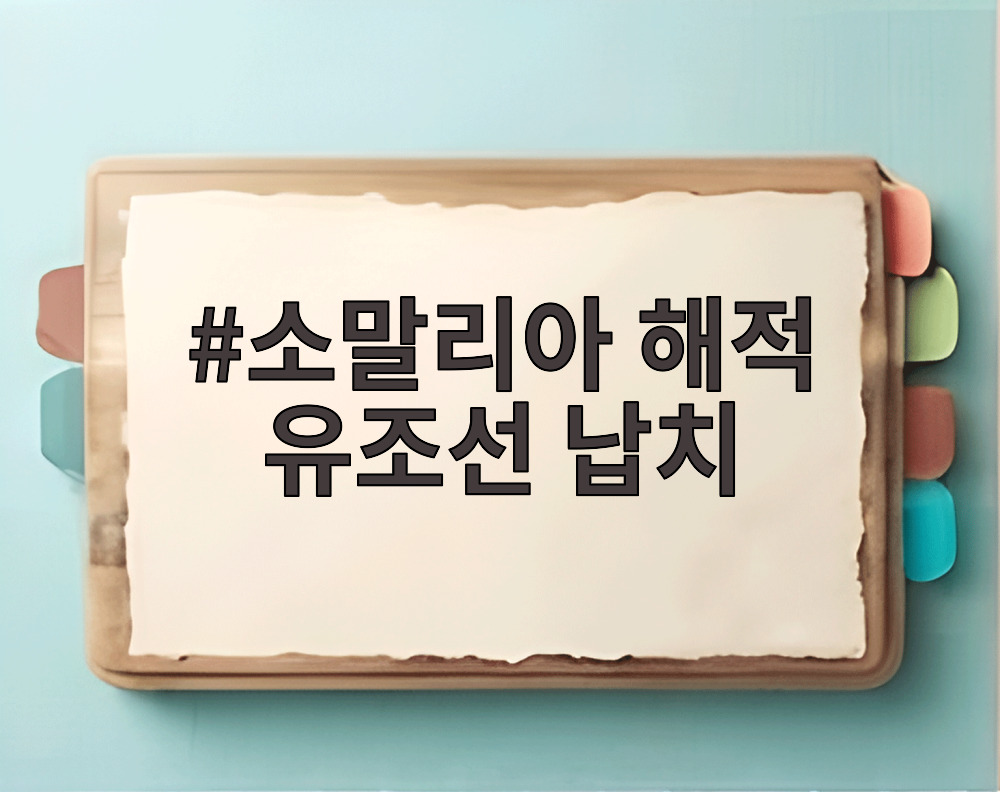 소말리아 해적 유조선 납치