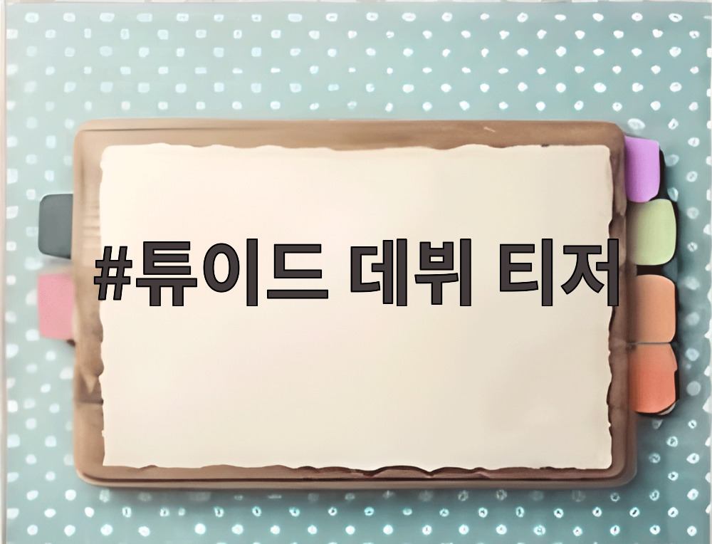 튜이드 데뷔 티저