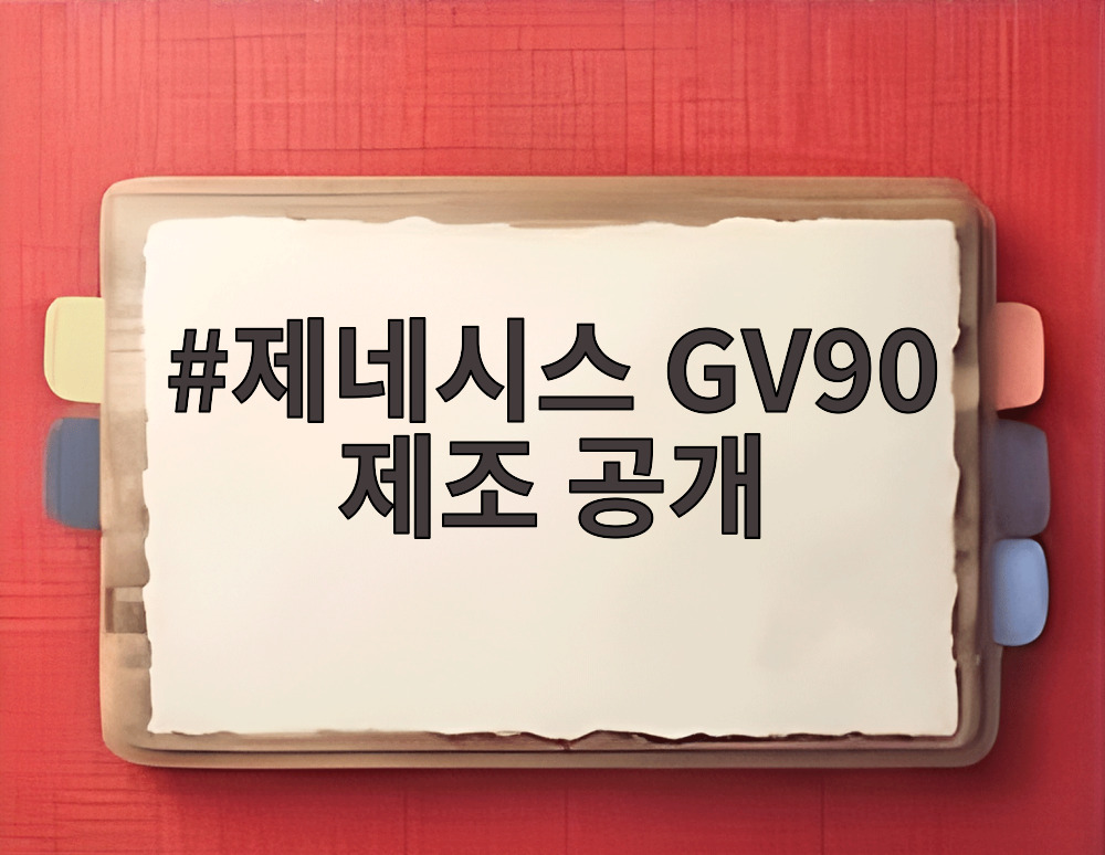 제네시스 GV90 제조 공개