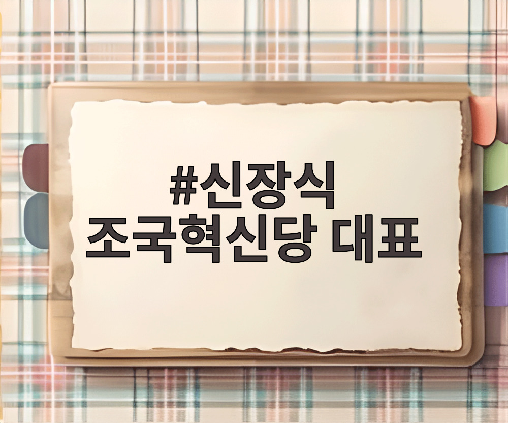 신장식 조국혁신당 대표