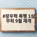 장우혁 폭행 1심 무죄 9월 재개
