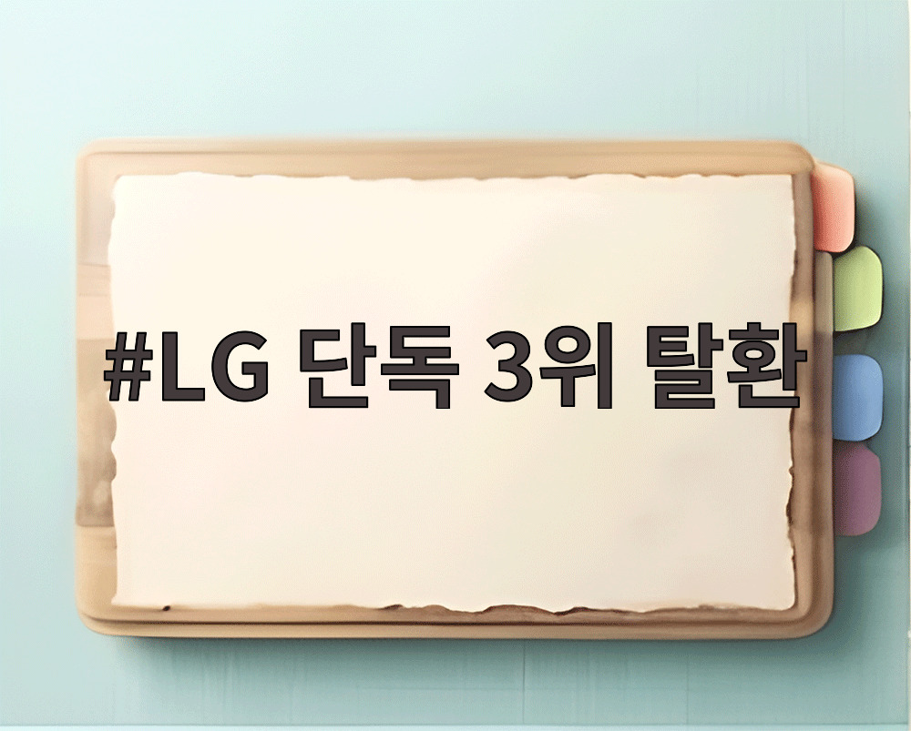 LG 단독 3위 탈환