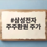 삼성전자 주주환원 주가