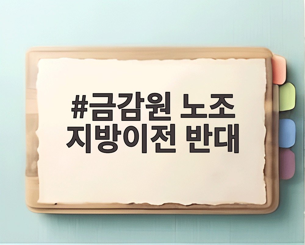 금감원 노조 지방이전 반대