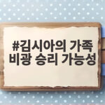 김시아의 가족 비광 승리 가능성