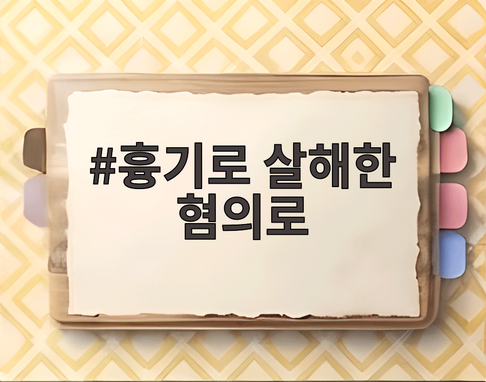 흉기로 살해한 혐의로