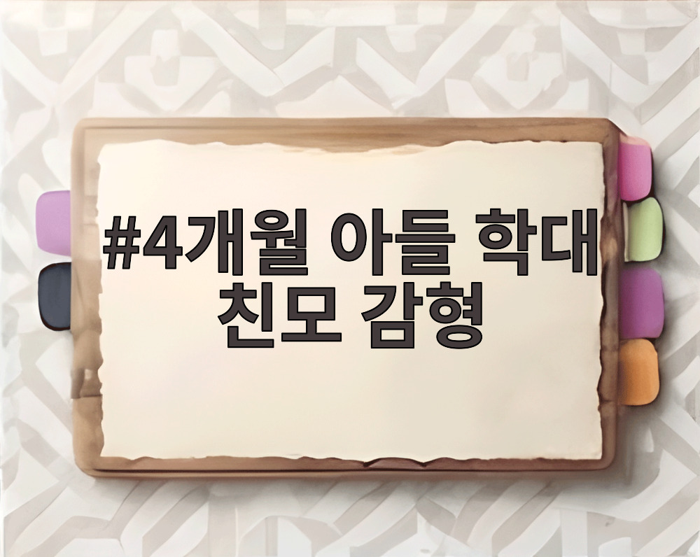 4개월 아들 학대 친모 감형