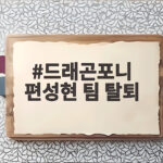 드래곤포니 편성현 팀 탈퇴 발표 후 3인 체제로 재편 드래곤포니 편성현 팀 탈퇴
