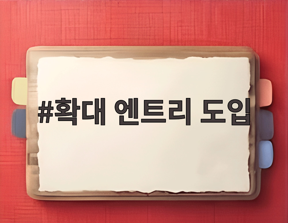 확대 엔트리 도입