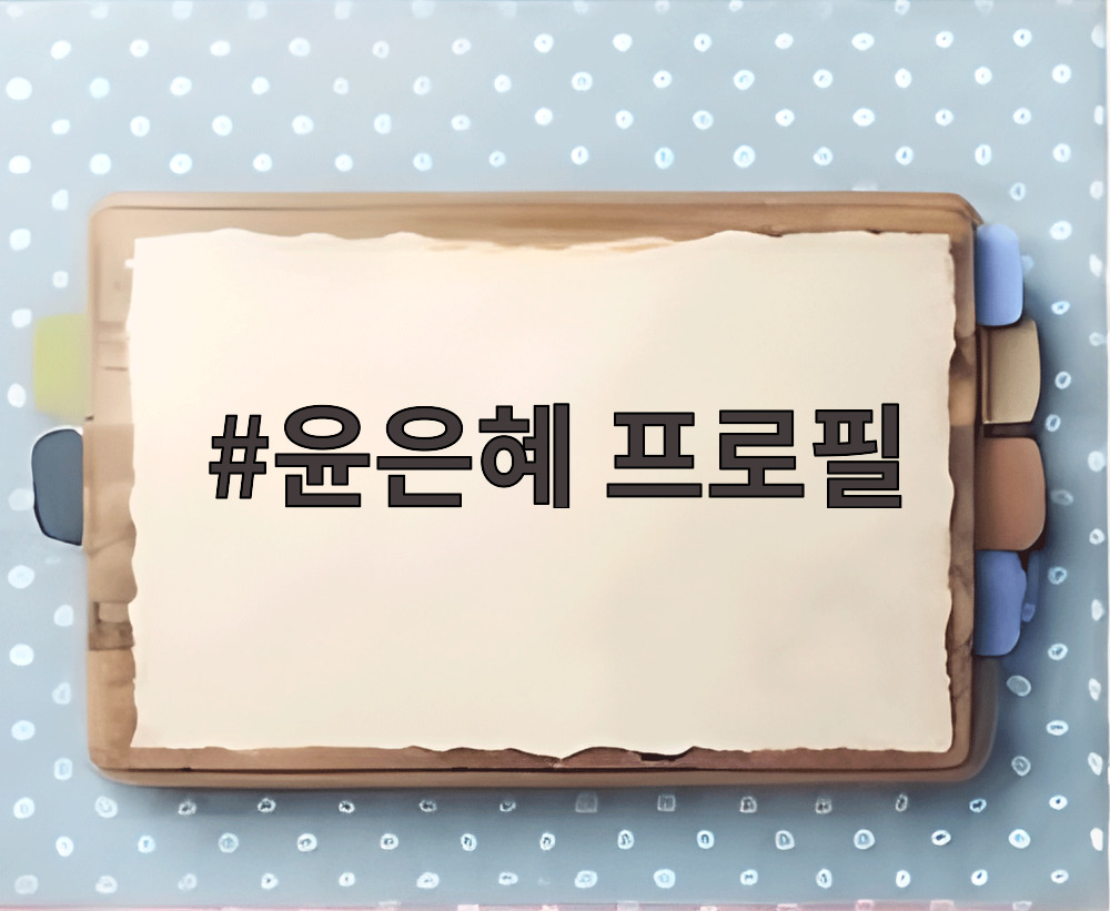 윤은혜 프로필