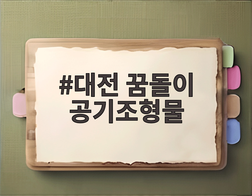 대전 꿈돌이 공기조형물