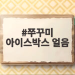 쭈꾸미 아이스박스 얼음