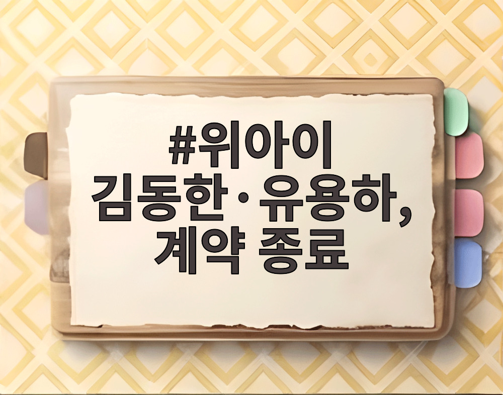 위아이 김동한·유용하, 계약 종료