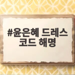 윤은혜 드레스 코드 해명