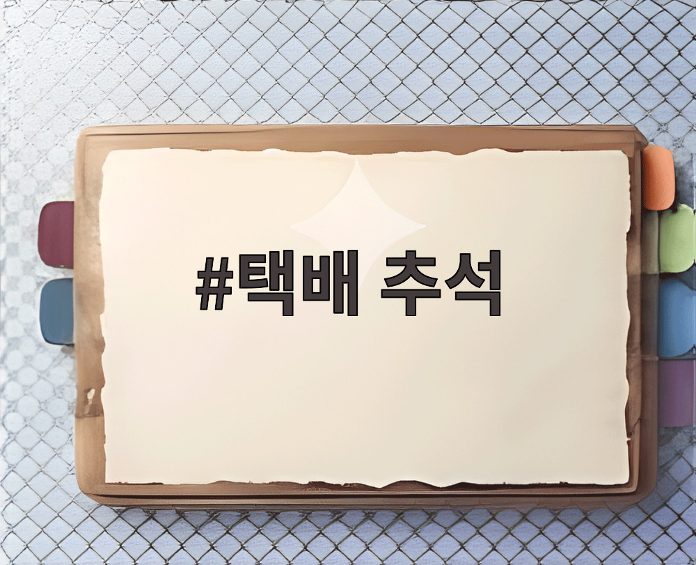 택배 추석