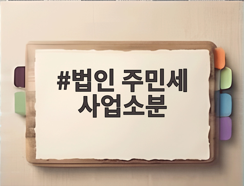 법인 주민세 사업소분