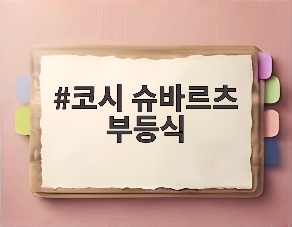 코시 슈바르츠 부등식