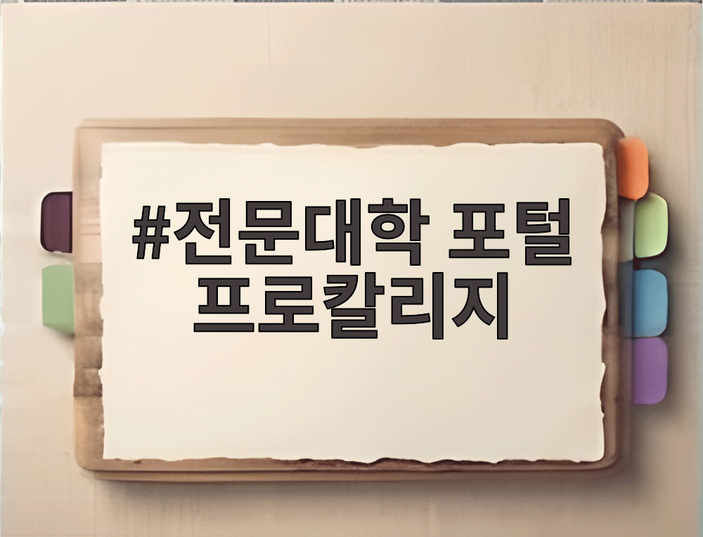 전문대학 포털 프로칼리지