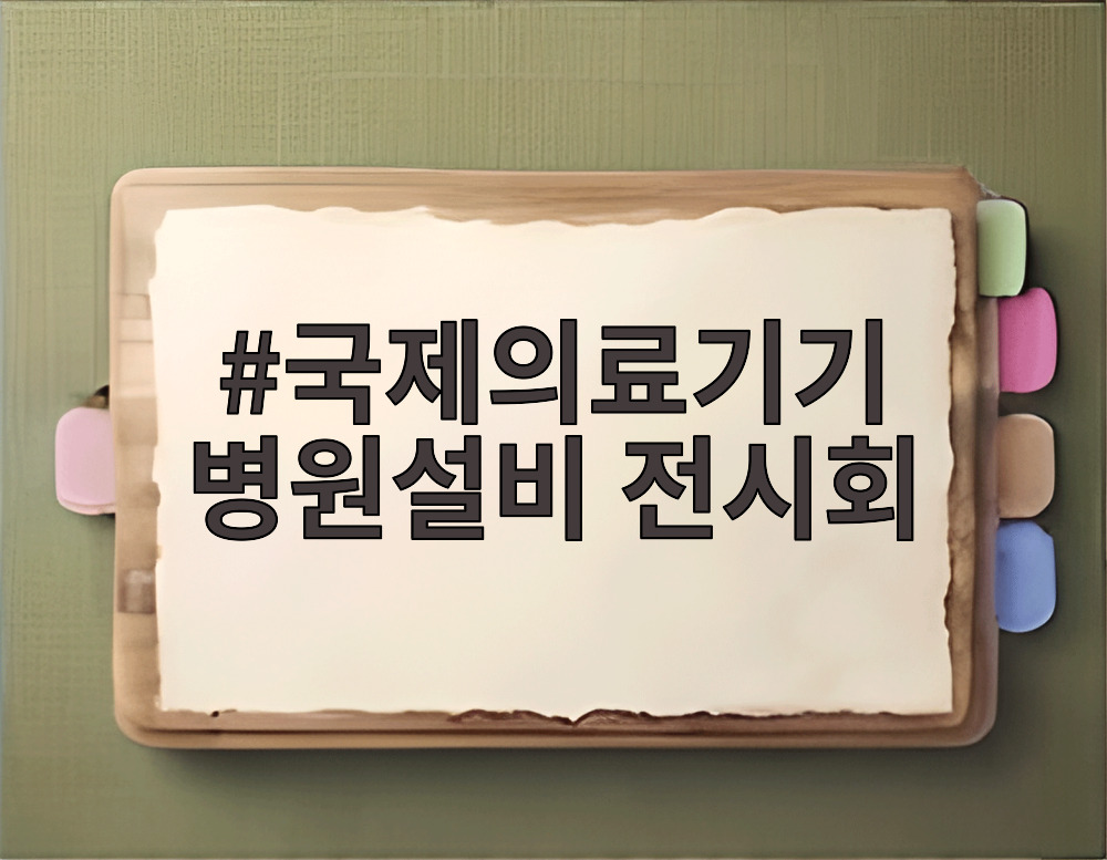 국제의료기기 병원설비 전시회