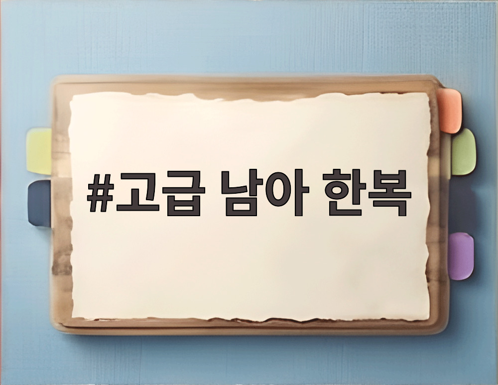 고급 남아 한복