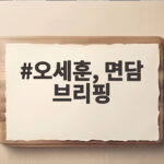오세훈, 면담 브리핑
