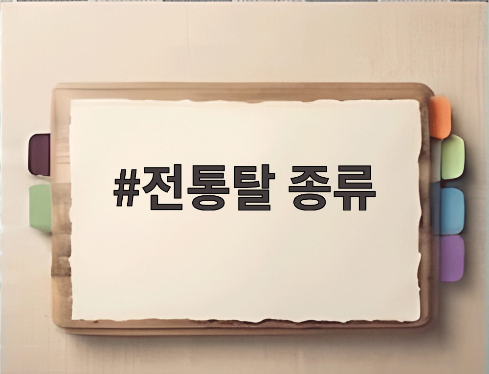 전통탈 종류