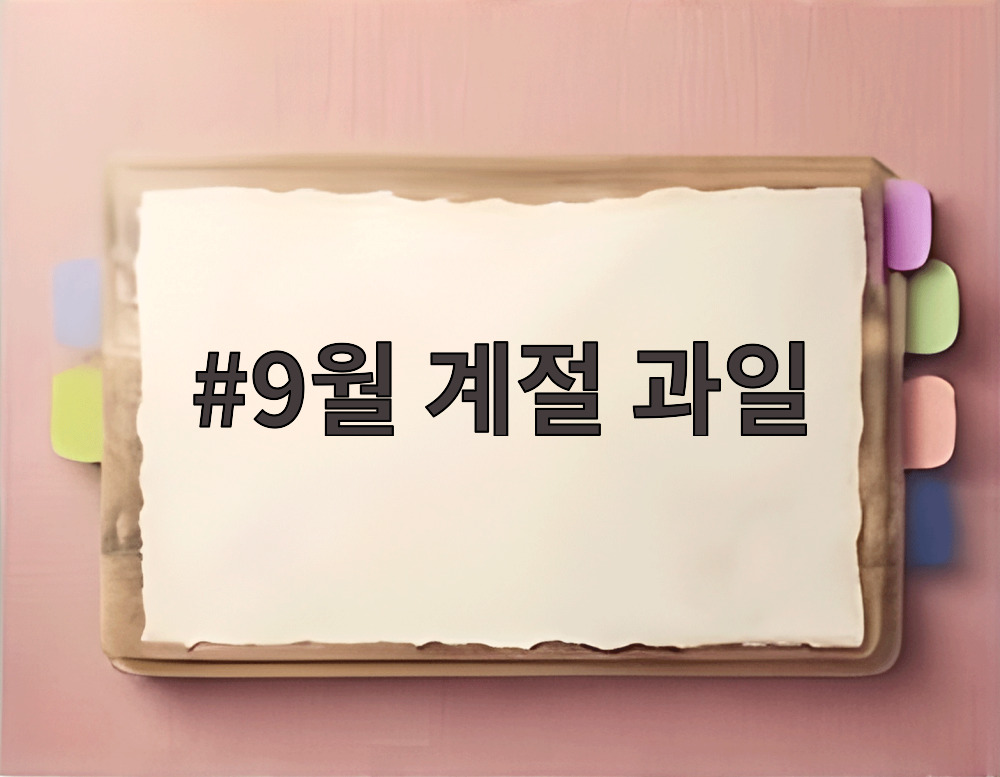 9월 계절 과일