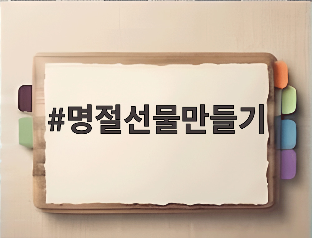 명절선물만들기