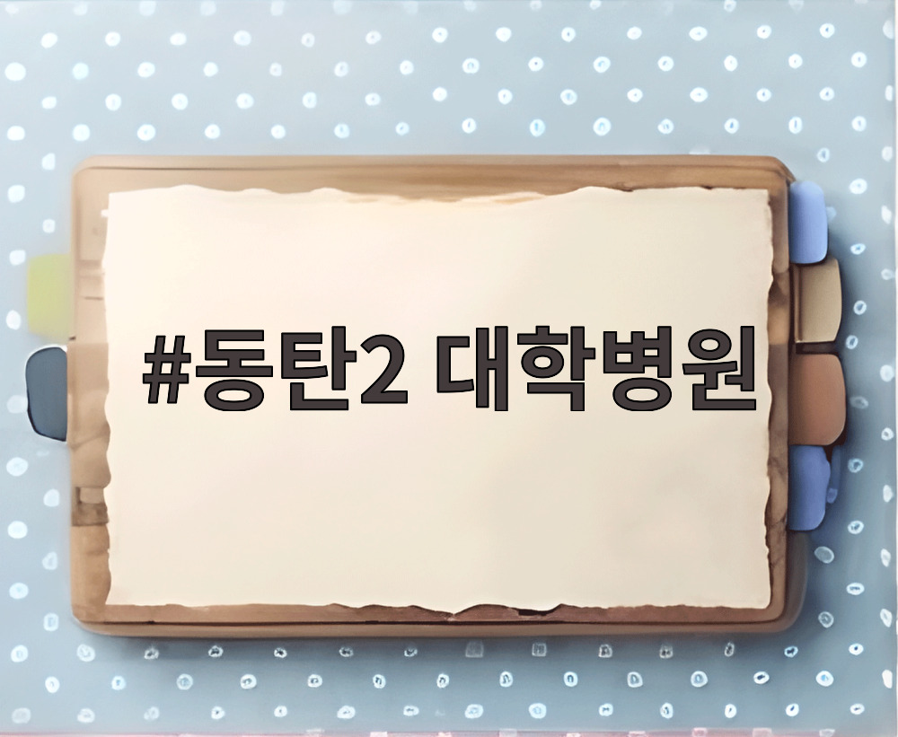 동탄2 대학병원