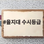 2027 을지대 수시등급 지원 전략 을지대 수시등급