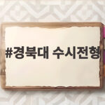 경북대 수시전형 등급별 지원 전략 경북대 수시전형