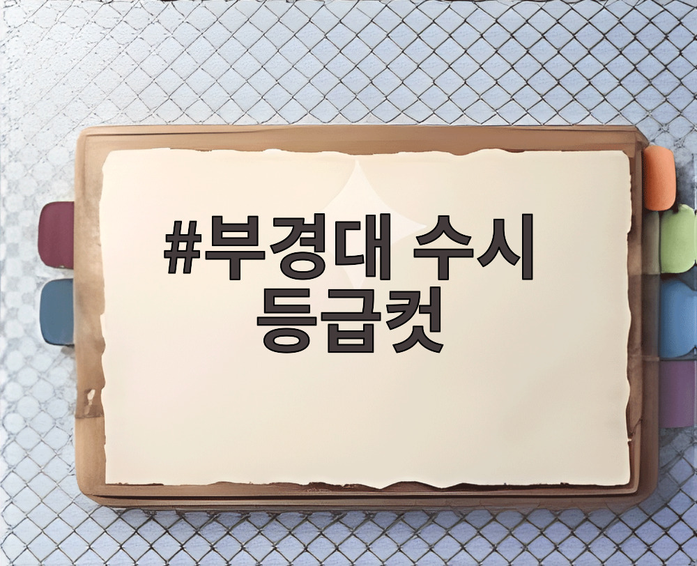 부경대 수시 등급컷