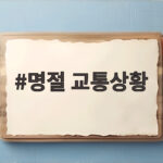 명절 교통상황 실시간 확인과 대처 방법 명절 교통상황