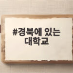 경북에 있는 대학교 입시 핵심 정리 경북에 있는 대학교