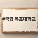 국립목포대학교 수시등급과 취업률 학과 국립 목포대학교