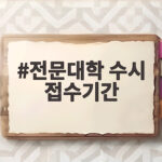 2027 전문대학 수시 접수기간 한눈에 정리 전문대학 수시 접수기간