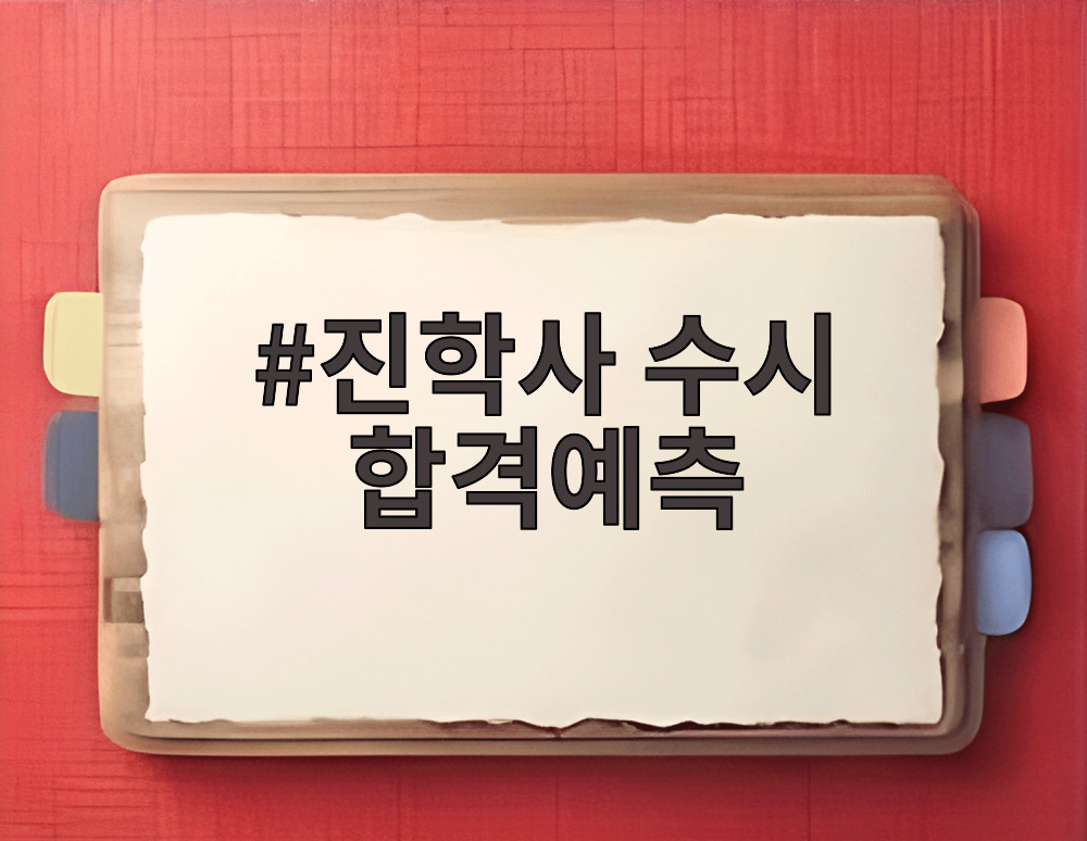진학사 수시 합격예측