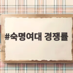 숙명여대 경쟁률
