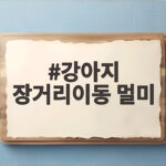 강아지 장거리 이동 멀미 예방 준비법 강아지 장거리이동 멀미