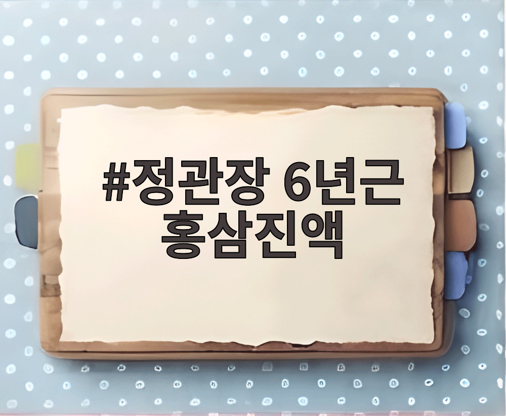 정관장 6년근 홍삼진액