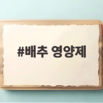 배추 영양제 고르는 법과 사용 시기 배추 영양제