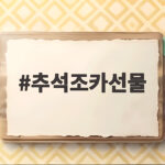 초등학생 조카 추석 선물 고르는 방법 추석조카선물