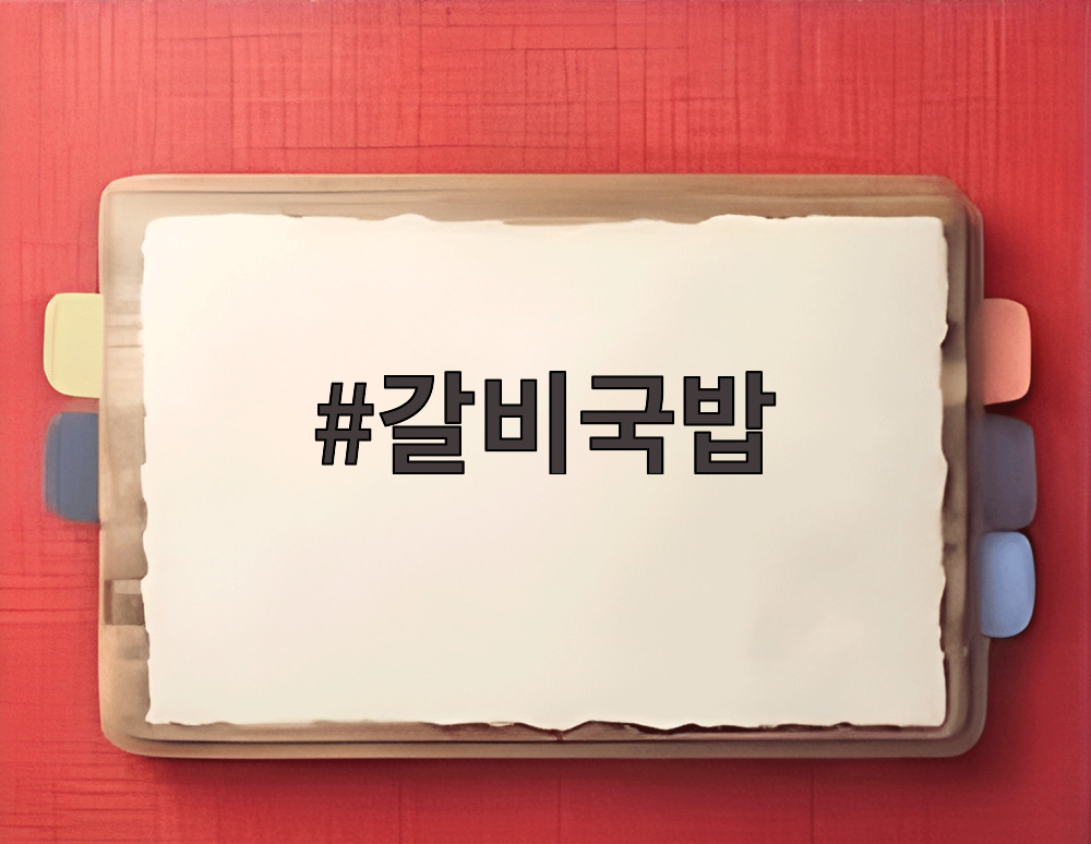 갈비국밥