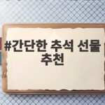 간단한 추석 선물 추천, 이렇게 고르세요 간단한 추석 선물 추천