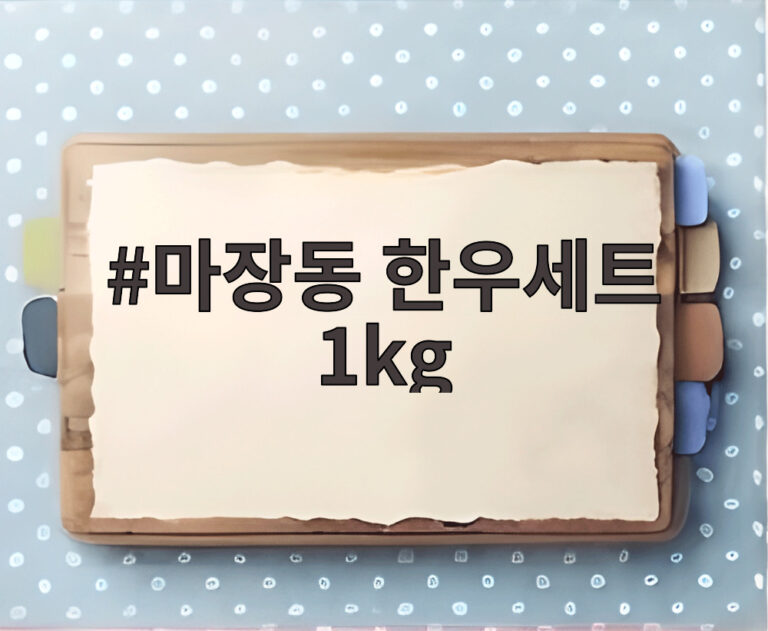 마장동 한우세트 1kg