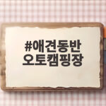 애견동반 오토캠핑장