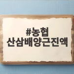 농협 산삼배양근진액